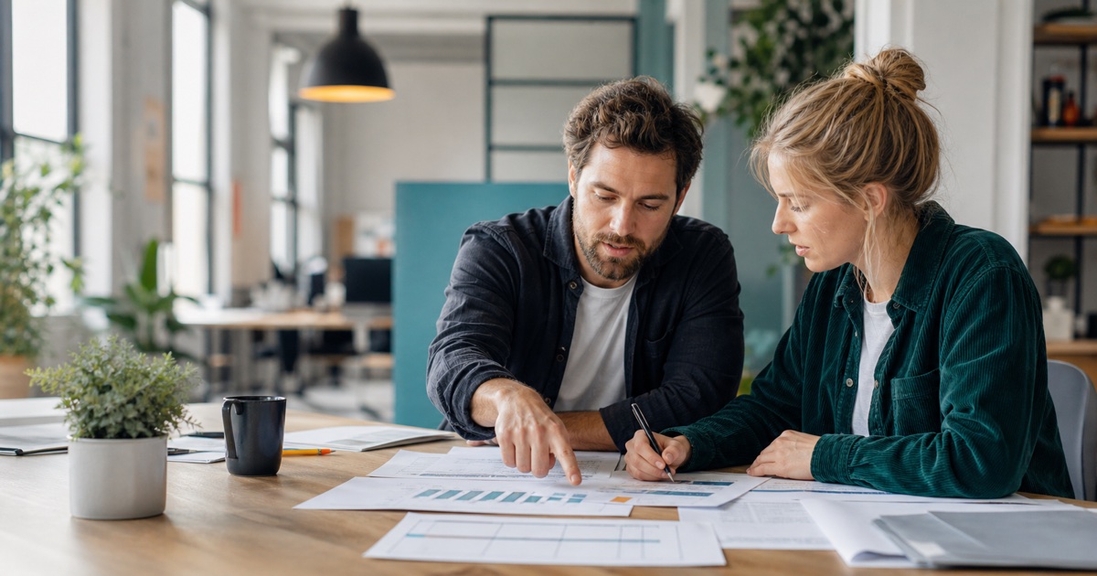 Irish start-up founders preparing a company formation and grant funding application