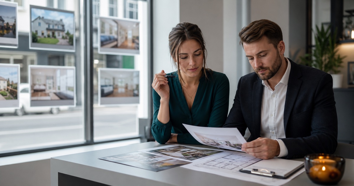 Irish estate agency founders reviewing property listings and PSRA licence requirements